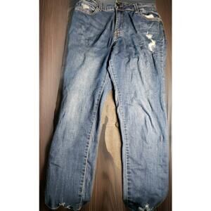 L Jeans Brand Size 15 Skinny Regular Distressed Blue